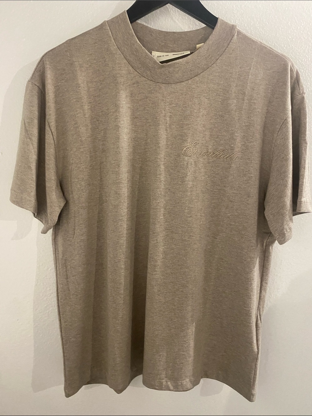 Essentials Short Sleeve Crewneck T-Shirt - Sandstone Tan